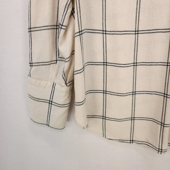 Vince Wool Blend Top Womens XS Oversized Boxy Long Sleeve Blouse Office Casual - Picture 6 of 11